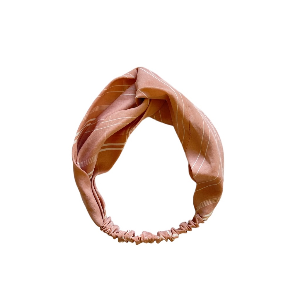 Pink headband scarf